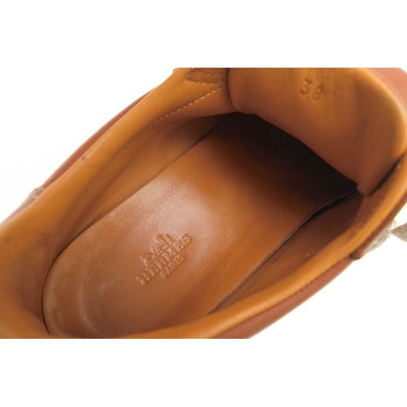 Hermes Shoes Sneakers Low Cut Women Leather Brown Quick — view 8