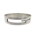 Gucci G Logo Cutout Bangle Silver 925 0527