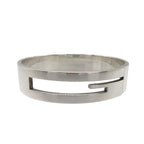 Gucci G Logo Cutout Bangle Silver 925 0527