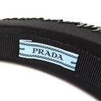 Prada Logo Sequin Headband Hair Black Recommended — view 7