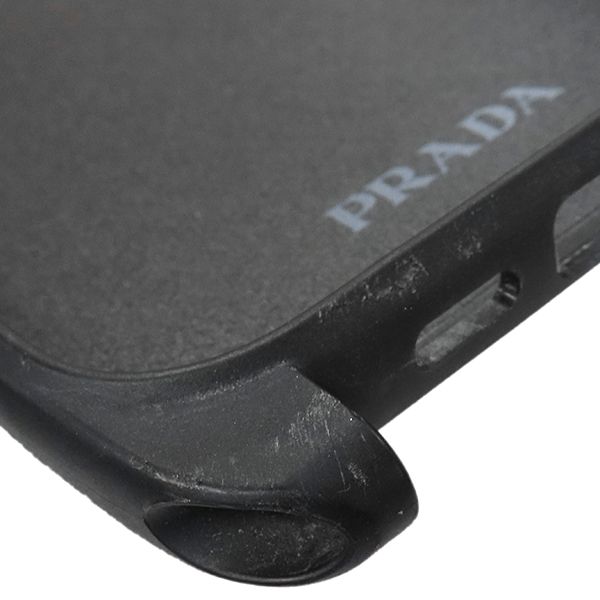 Prada Cell Phone Accessories Saffiano Triangle Iphonecabas Saffianoleather — view 4