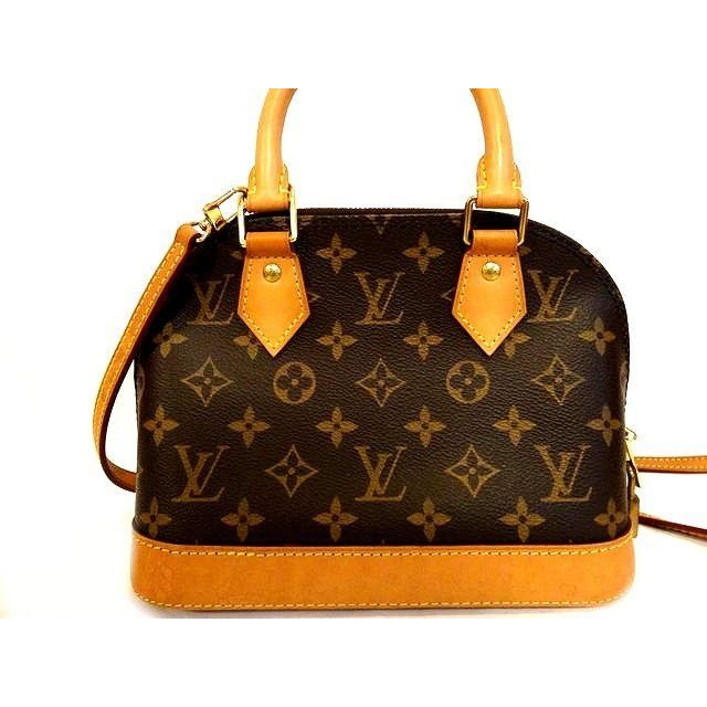 Louis Vuitton Sn1189 IC Chip Monogram Alma BB Handbag Brown 2-Way — view 2