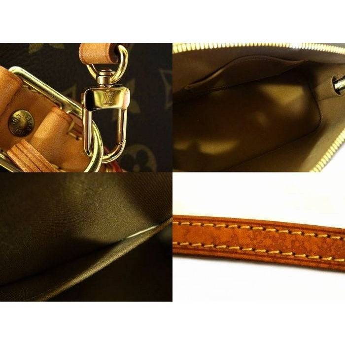Louis Vuitton Sn1189 IC Chip Monogram Alma BB Handbag Brown 2-Way — view 6
