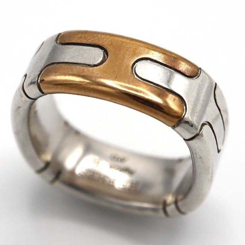 Hermes Ring H Logo Bronze AG 925 54 13.5 Accessory Ok413