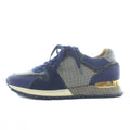 Louis Vuitton Run Away Line Sneakers Haraco Suede Leather Low Cut All Over