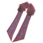 Loewe Shawl Silk Black Red Purple Etc