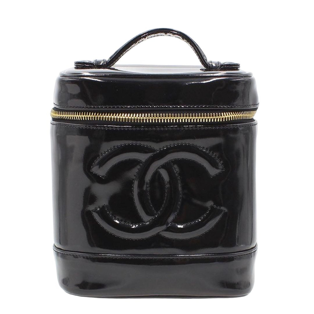 Chanel CC Logo Patent Leather Vanity