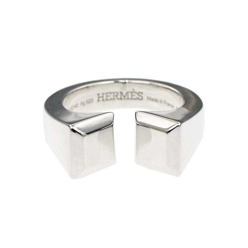 Hermes Ring Cour De Forges GM Size 53 AG 925 Silver Accessories — view 2