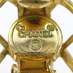 Chanel Logo Vintage Gold Plated 16.4 g Earrings — view 7
