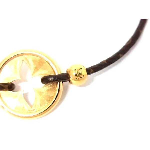 Louis Vuitton Bracelet Baby Flower Brown Gold Monogram — view 2