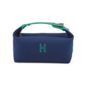 Hermes Pouch Bric-a-Brac PM Marine Silver Canvas Case