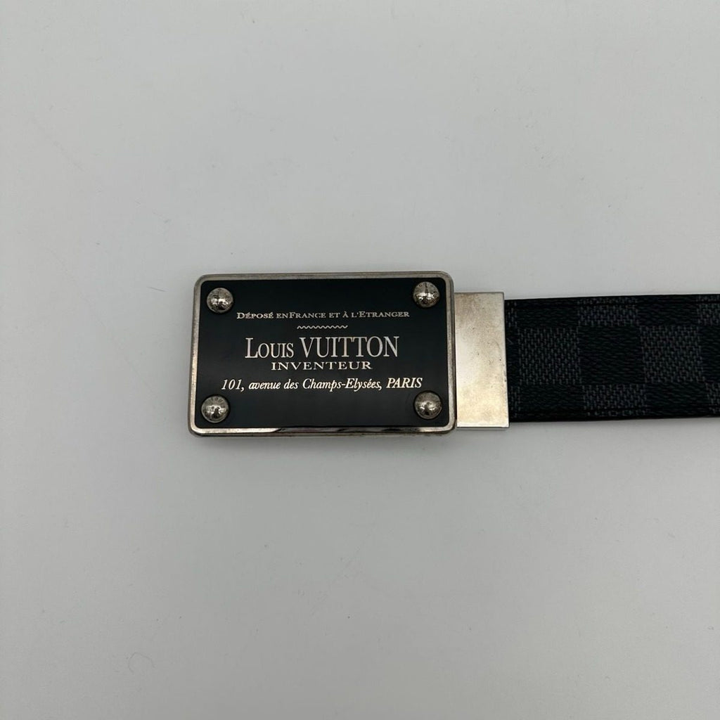 Louis Vuitton Damier Graphite Ceinture Enventure Reversible Belt — view 2