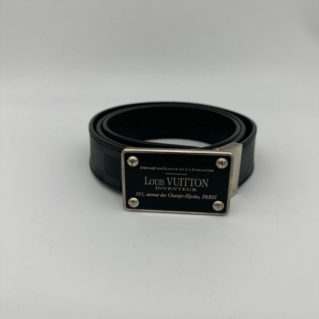 Louis Vuitton Damier Graphite Ceinture Enventure Reversible Belt