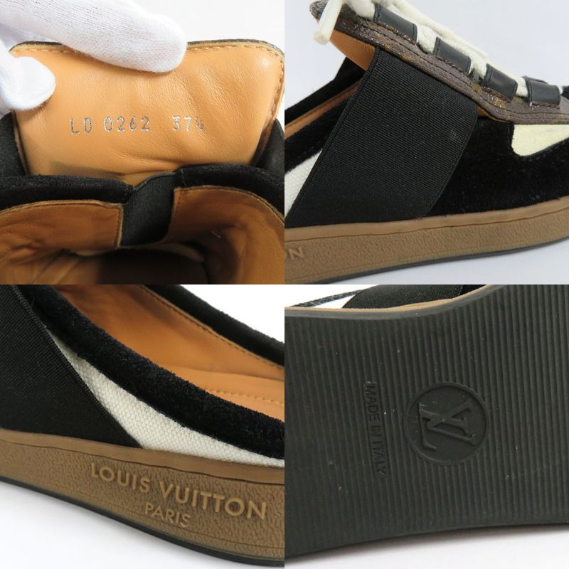 Louis Vuitton Ruth Line Sneakers 1 Abvq8 Monogram 37.5 Noir Black — view 9