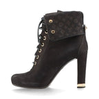 Louis Vuitton Monogram Nubuckles Cles Zah Booties 36 Ma0170 — view 5