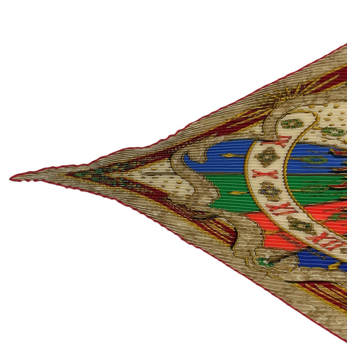 Hermes Scarf Pleats Silk Carpe Diem Enjoy Today Box — view 3