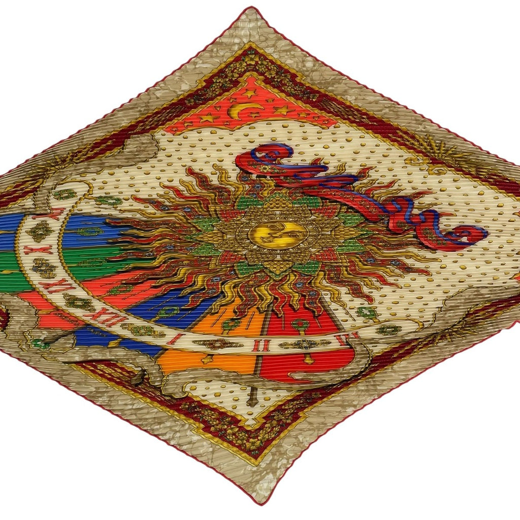 Hermes Scarf Pleats Silk Carpe Diem Enjoy Today Box — view 4