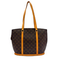 Louis Vuitton Babylon Monogram Leather Brown Tote Gold
