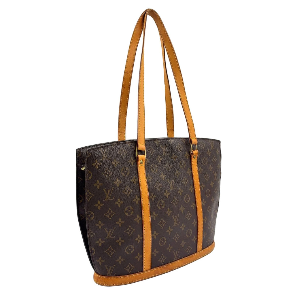 Louis Vuitton Babylon Monogram Leather Brown Tote Gold — view 2
