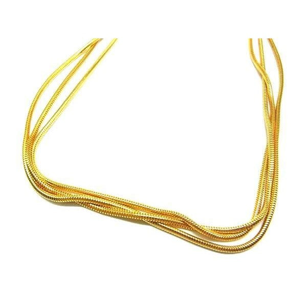 Yves Saint Laurent Necklace Gold Metal Women 2 Strands — view 3