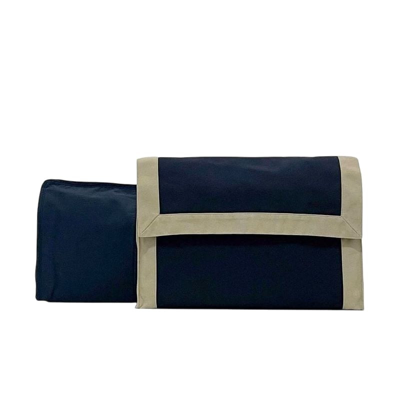 Hermes Clutch Bag Tapidocel Navy Beige