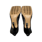 Bottega Veneta Stretch Pumps Mesh Chain High Heel 38 1 2 Nero — view 9