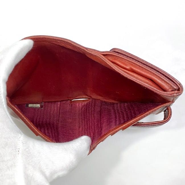 Chanel Bifold Wallet Red Coco Mark — view 4