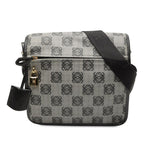 Loewe Anagram Crossbody Bag Grey Black Canvas
