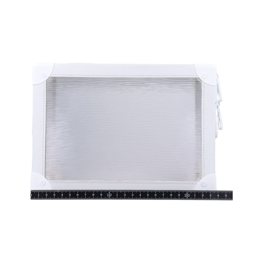 Louis Vuitton Soft Trunk Transparent White Epi Plage — view 2