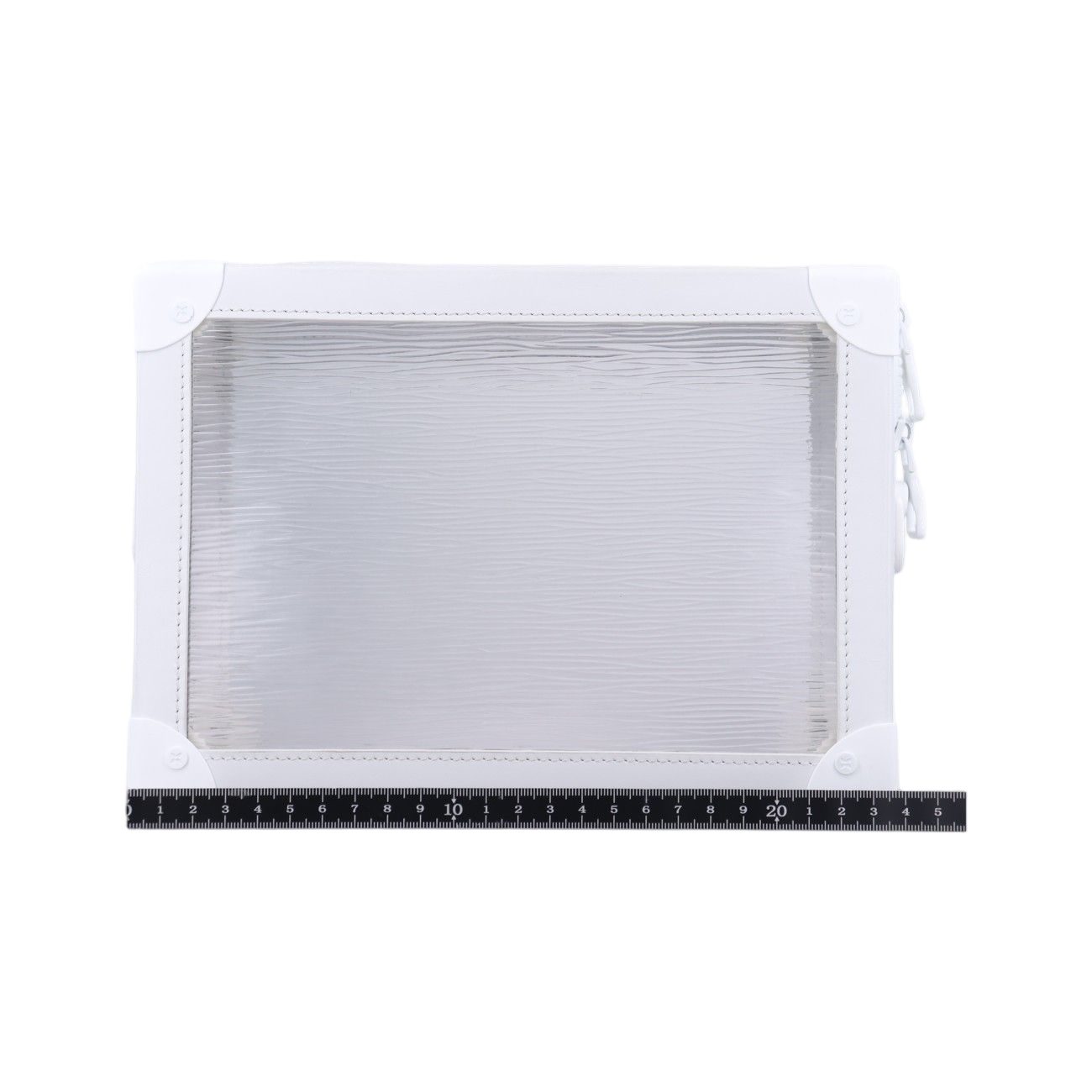 Louis Vuitton Soft Trunk Transparent White Epi Plage — view 2