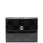 Louis Vuitton Damier Vernis Lladro Coin Case Card Black Patent — view 2