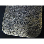 Gucci Key Holder Ring Gold Tone White Metal Bag Charm — view 2