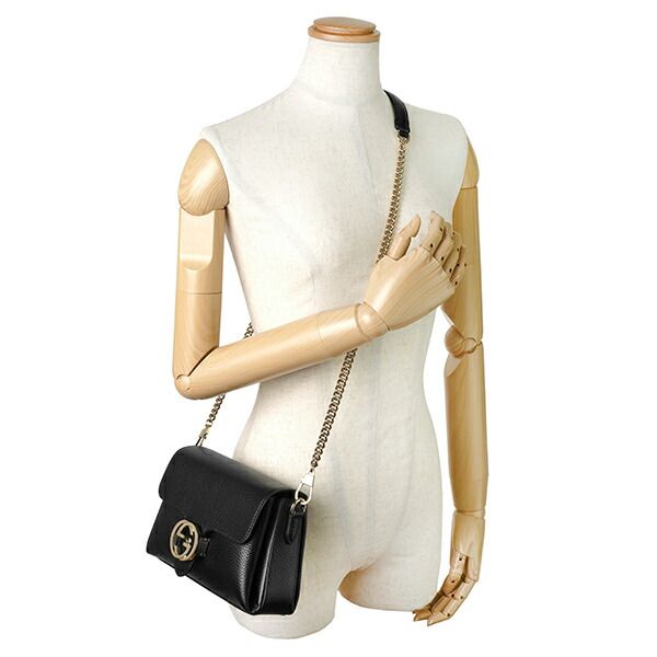 Gucci Shoulder Bag Interlocking G Black — view 6