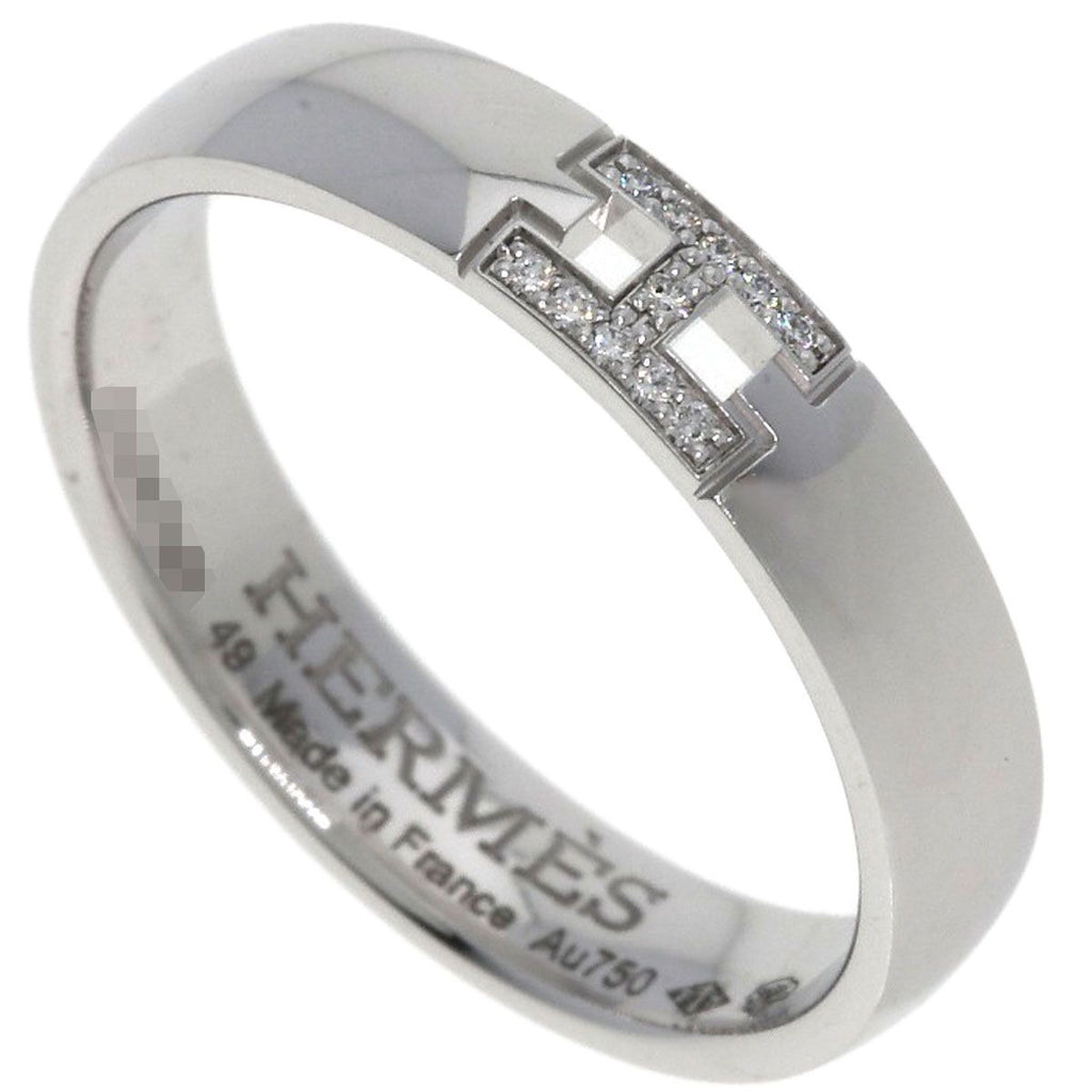 Hermes Hella Cles Diamond 49 Ring 18K White Gold