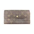 Louis Vuitton Monogram Pochette Porte Monet Credit Bifold Long Wallet