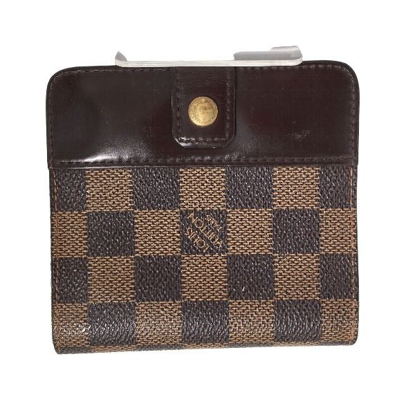 Louis Vuitton Damier Wallet With Zipped Pocket For Cards Compact