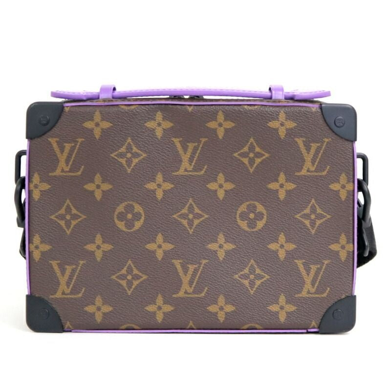 Louis Vuitton Handle Soft Trunk Monogram Macassar Brown Purple — view 5