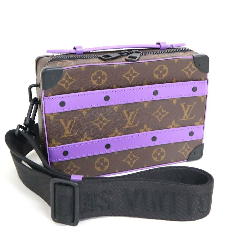 Louis Vuitton Handle Soft Trunk Monogram Macassar Brown Purple