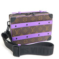 Louis Vuitton Handle Soft Trunk Monogram Macassar Brown Purple