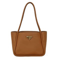Prada Mini Tote Bag 1 Bg539 Shoulder Soft Grain Leather Camel