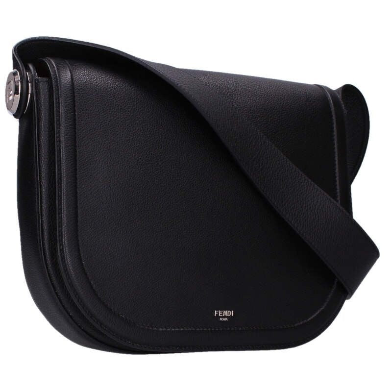 Fendi 7 Va622 Chiodo Leather Messenger Shoulder Bag — view 2