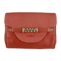 Loewe Clutch Bag Leather Red Velazquez Twisted Second Vermillion