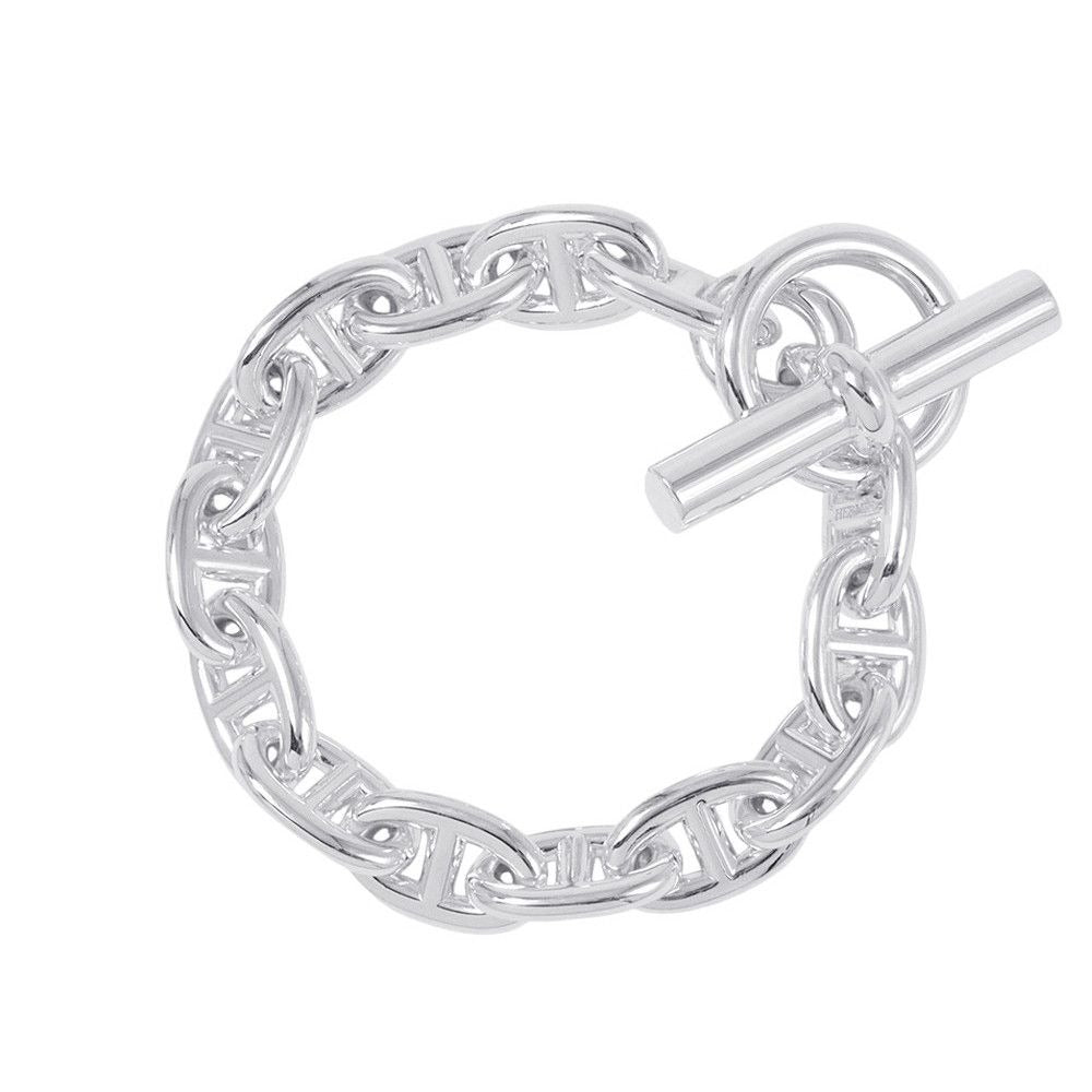Hermes Bracelet Chaine D'ancre MM 14 Links Silver