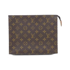 Louis Vuitton Monogram Trio Poche Toilette Pouch Brown Marron