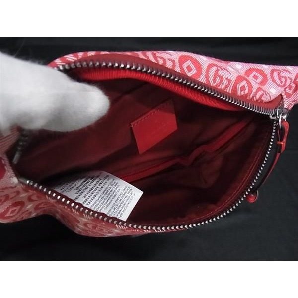 Gucci Children Sherry Line Canvas Belt Bag Red — view 5