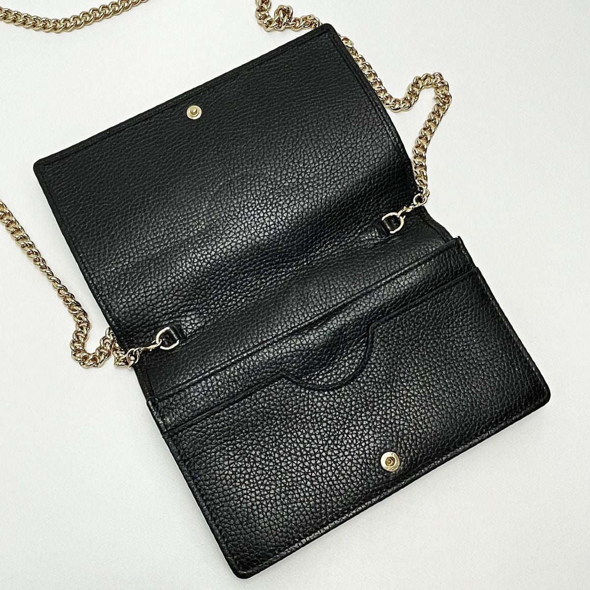 Gucci Soho Black Shoulder Bag Interlocking GG — view 3