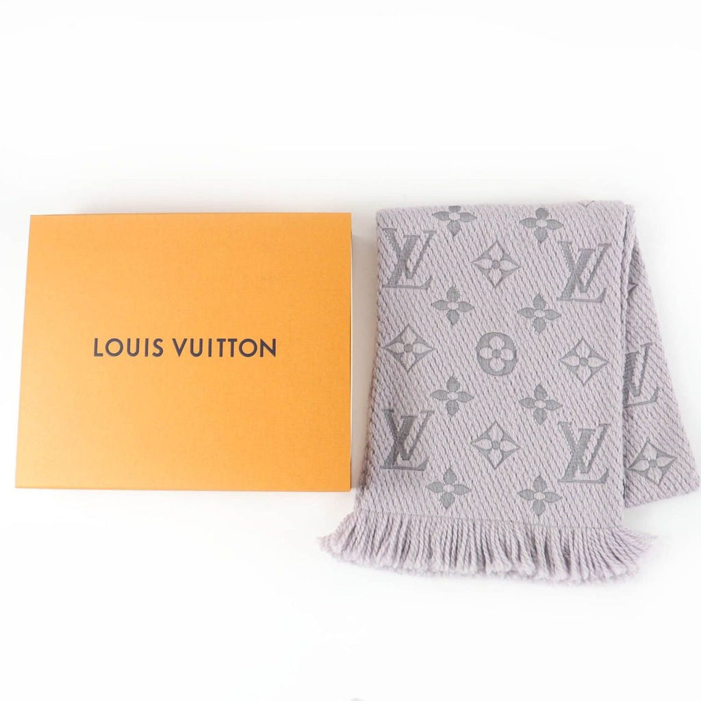 Louis Vuitton Echarpe Logo Mania Wool Silk Scarf with Fringe — view 2