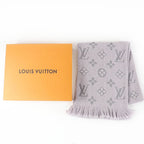 Louis Vuitton Echarpe Logo Mania Wool Silk Scarf with Fringe — view 2
