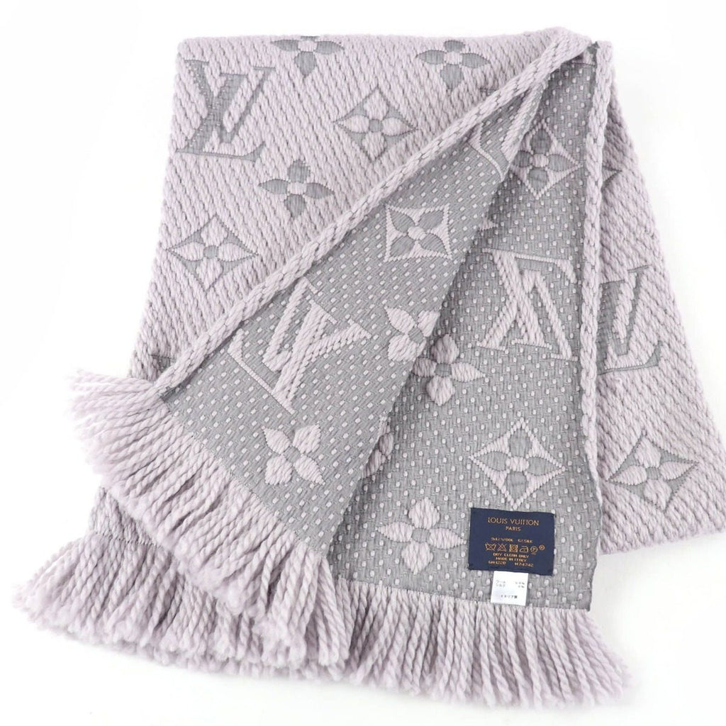 Louis Vuitton Echarpe Logo Mania Wool Silk Scarf with Fringe — view 3