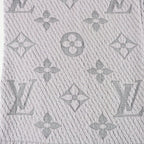 Louis Vuitton Echarpe Logo Mania Wool Silk Scarf with Fringe — view 5